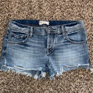 Free people denim shorts